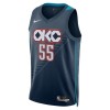 Maillot Basket Homme Oklahoma City Thunder Isaiah Hartenstein 2025-26 Nike City Edition Noir Swingman